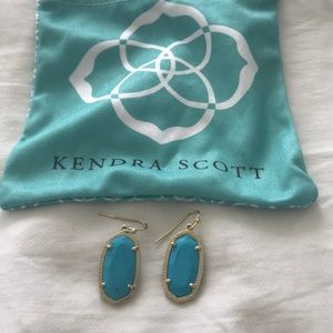 Kendra Scott Dani drop turquoise stone earrings!